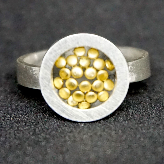 Floating Gold Dots, 4.5us Ring